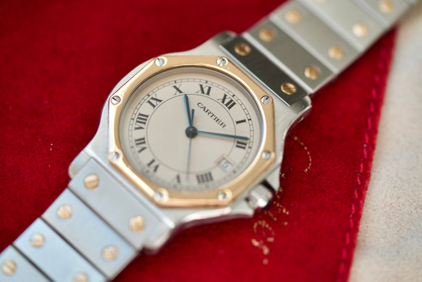 (187902) Cartier Santos Octagon Quartz 30mm