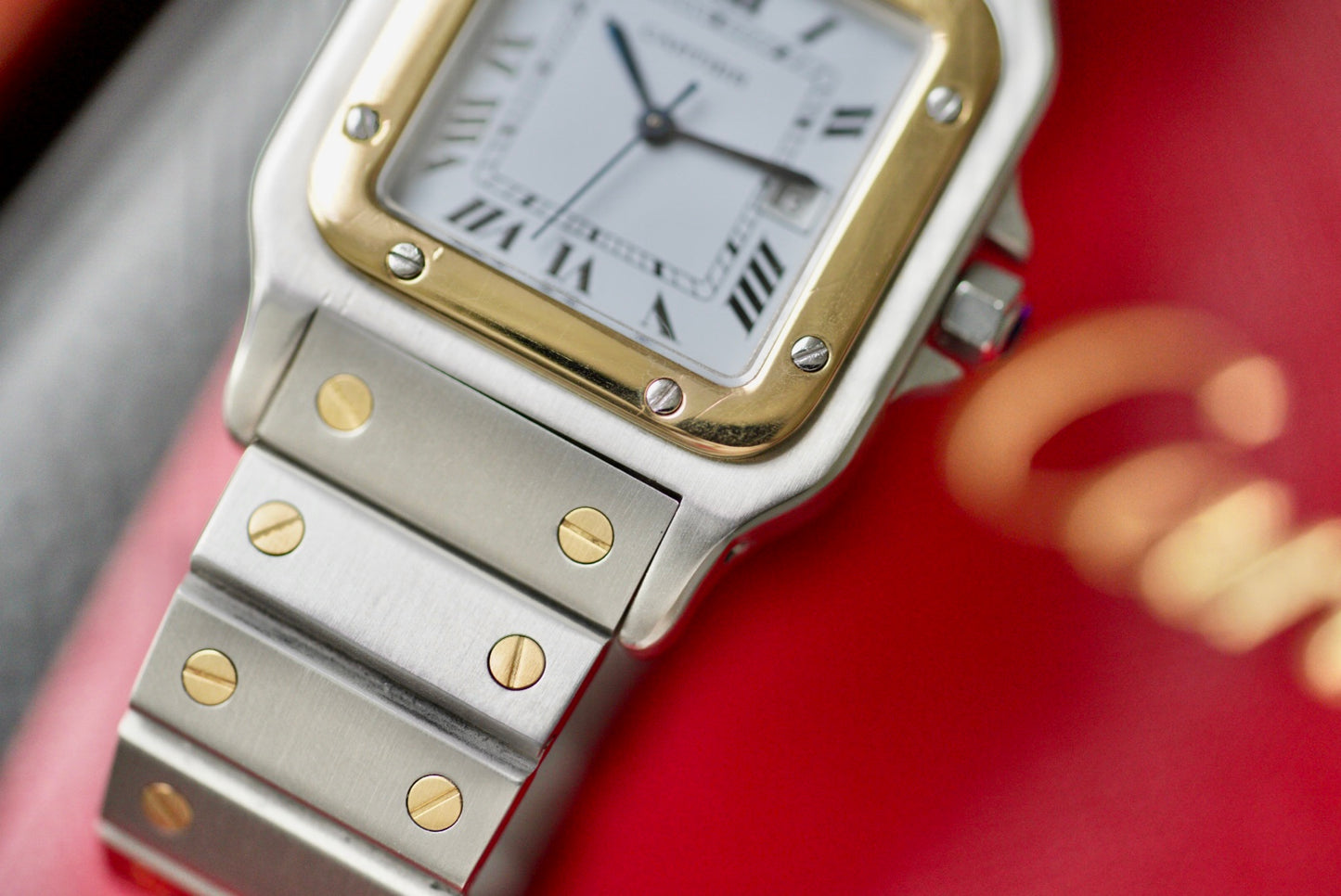 (2961) Cartier Santos Carrée White Dial