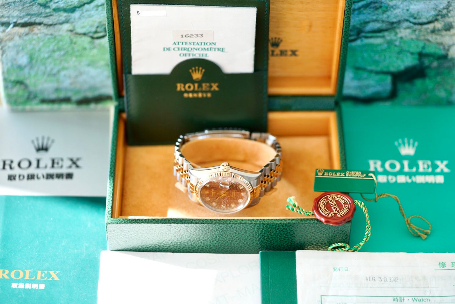 (16233) 1994 Rolex Datejust 36mm Silver Anniversary Diamond Dial
