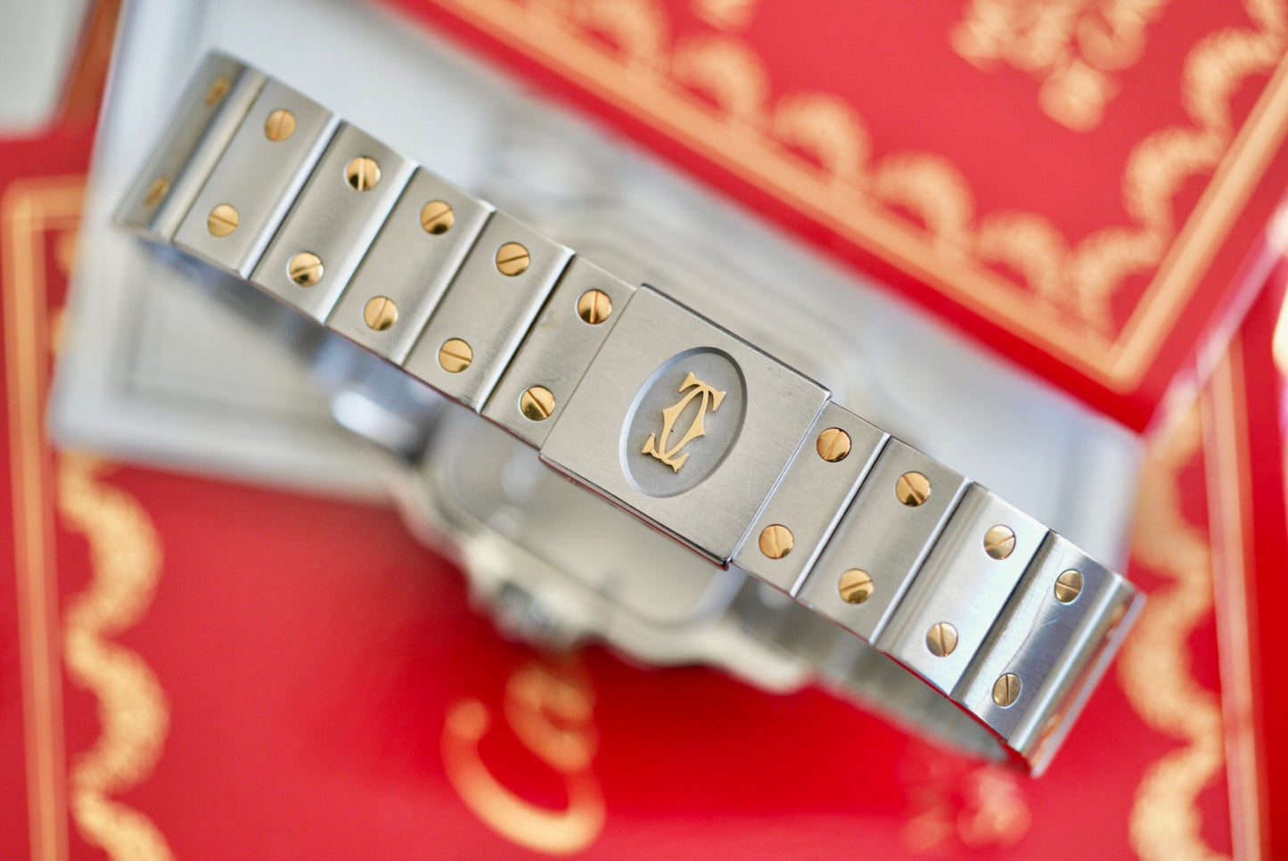 (187901) 1996 Cartier Santos Galbée ‘Mocha’ Quartz