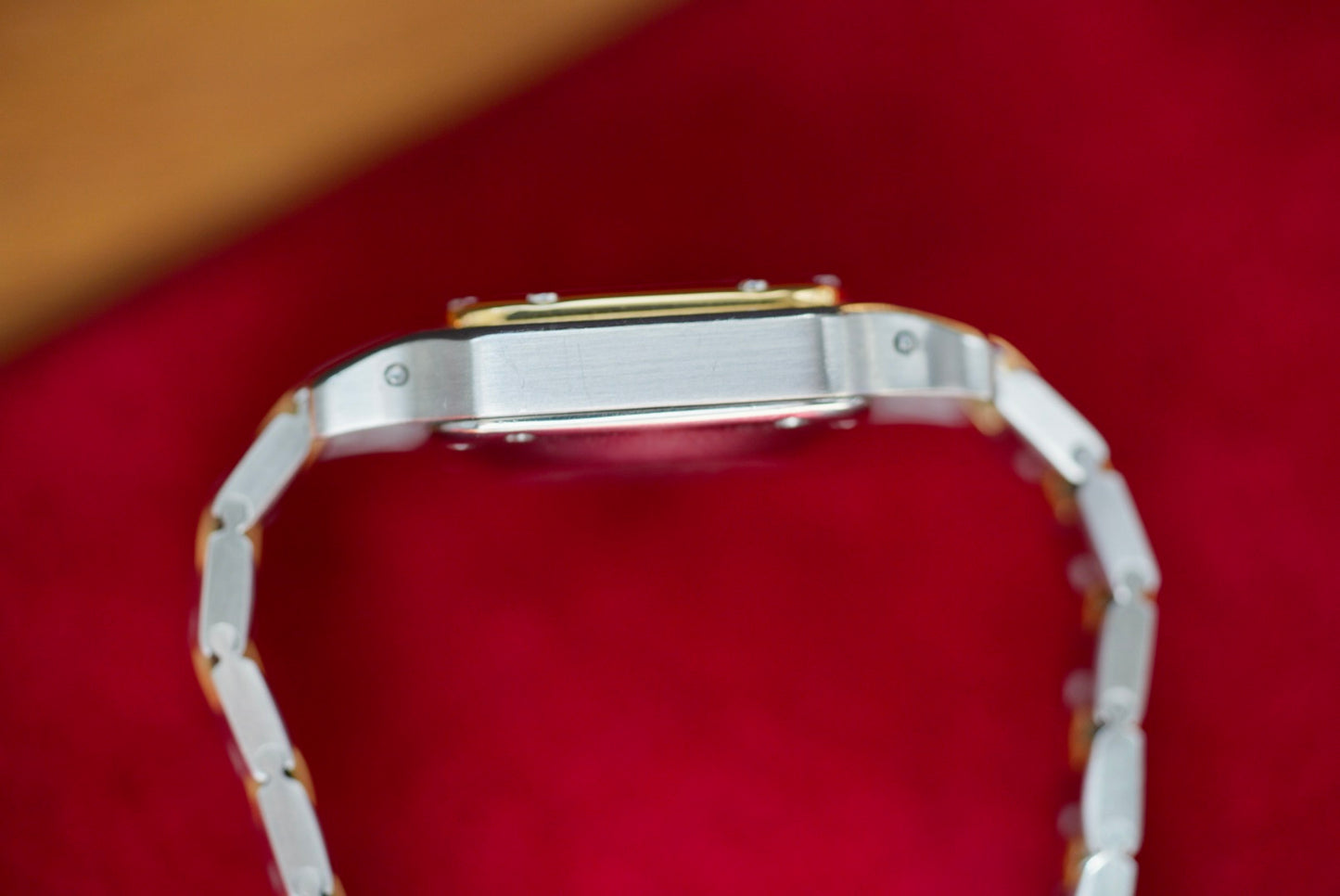 (0902) Cartier Santos Carrée 24mm Ghost Dial Godron