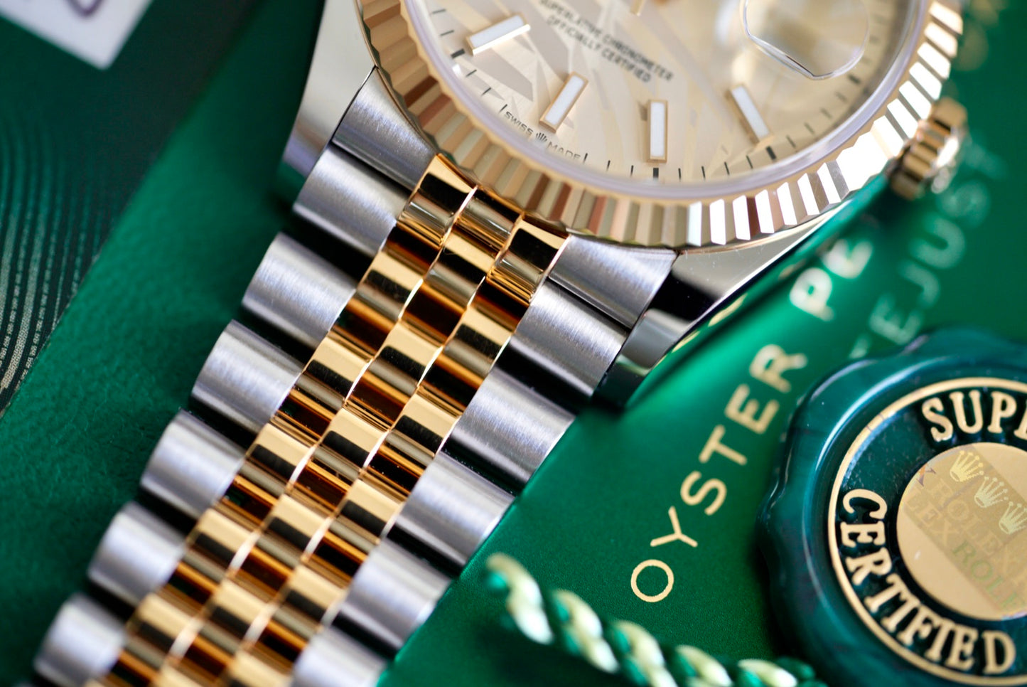 (126223) 2021 Rolex Datejust 36mm ‘Palm’ Dial