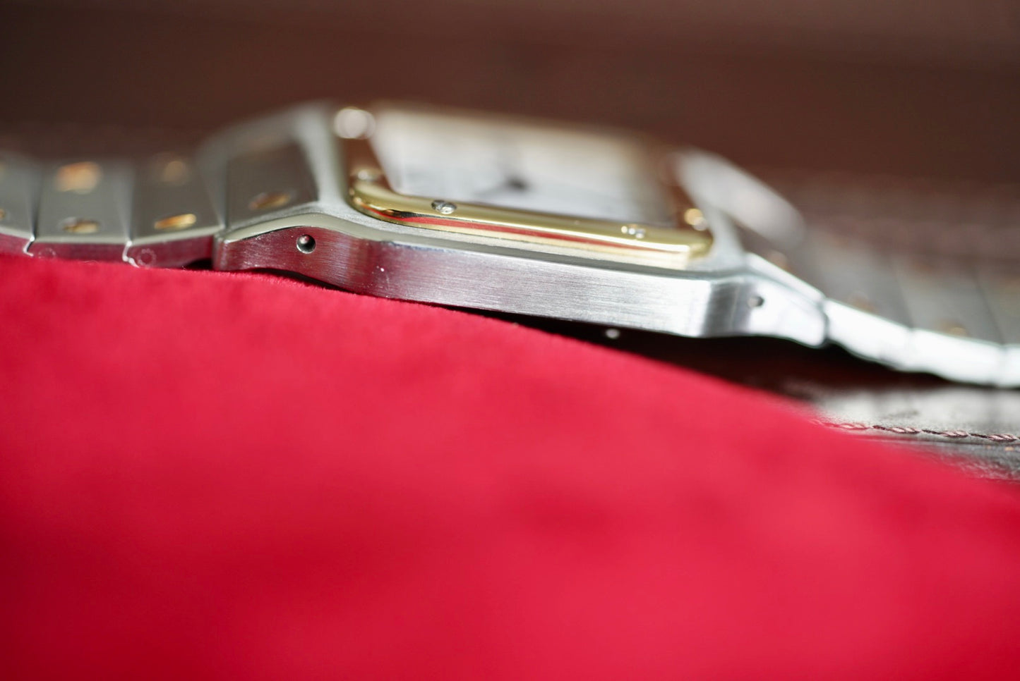 (2961) Cartier Santos Carrée White Spider Dial Large 29mm