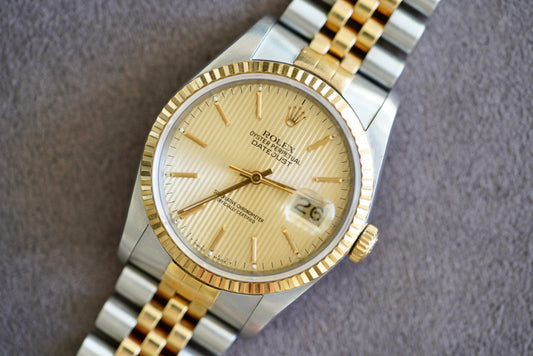 (16233) 1989 Rolex Datejust 36mm “American Psycho” Tapestry Dial