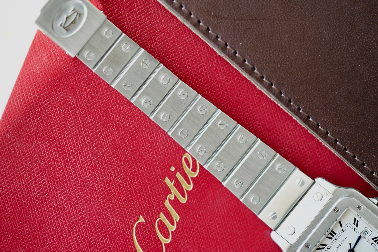 (2960) Cartier Santos Carrée White Spider Dial