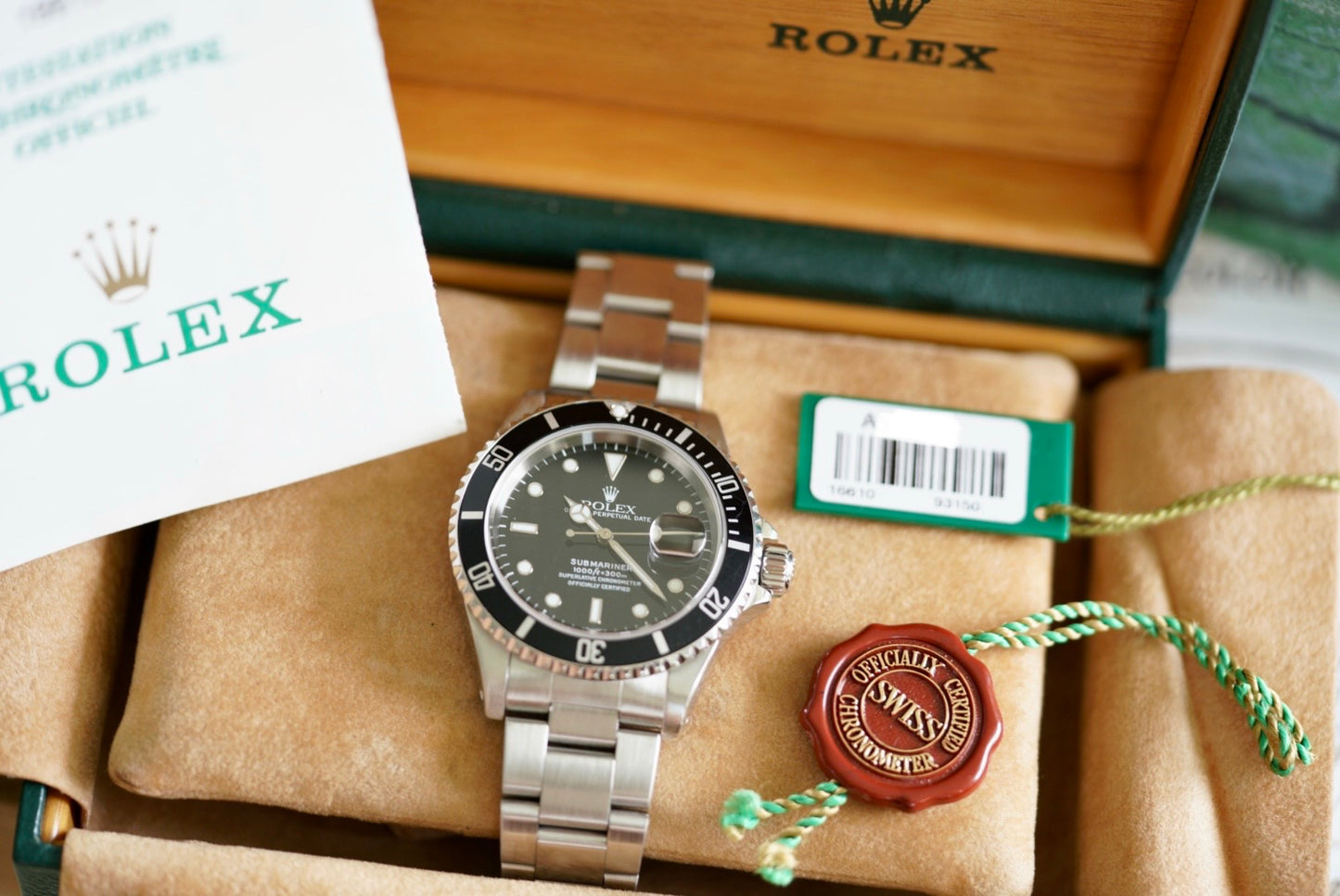 (16610) 1999 Rolex Submariner 40mm ‘Swiss’ Only Dial