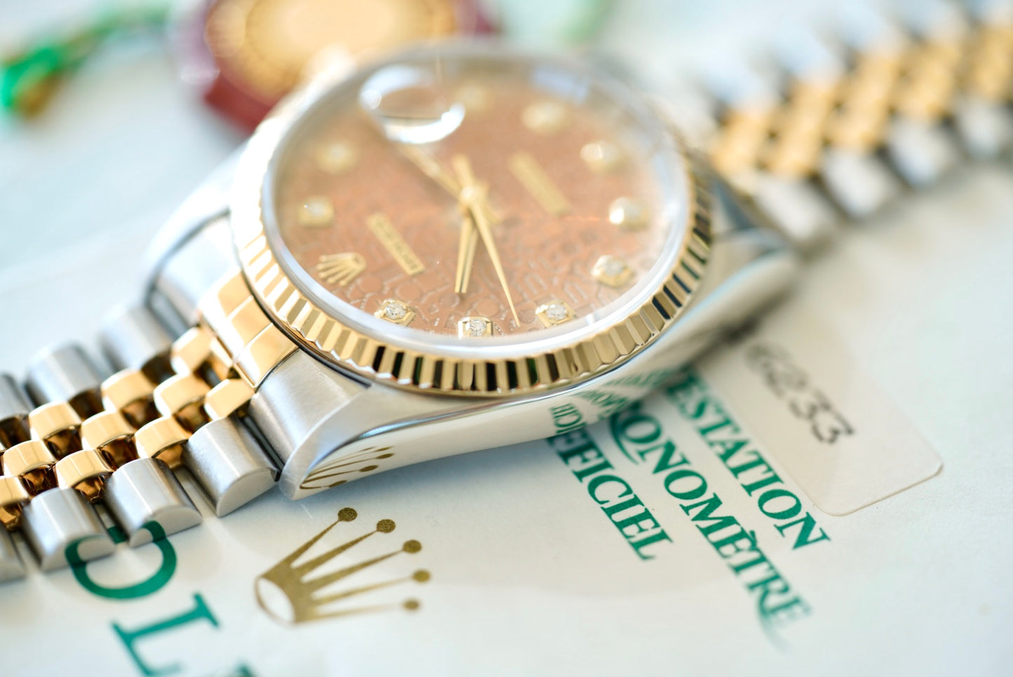 (16233) 1994 Rolex Datejust 36mm Silver Anniversary Diamond Dial