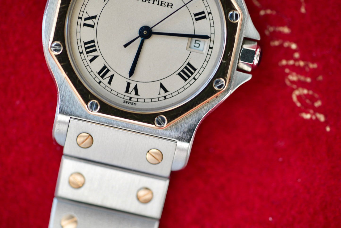 (187902) Cartier Santos Octagon Quartz 30mm