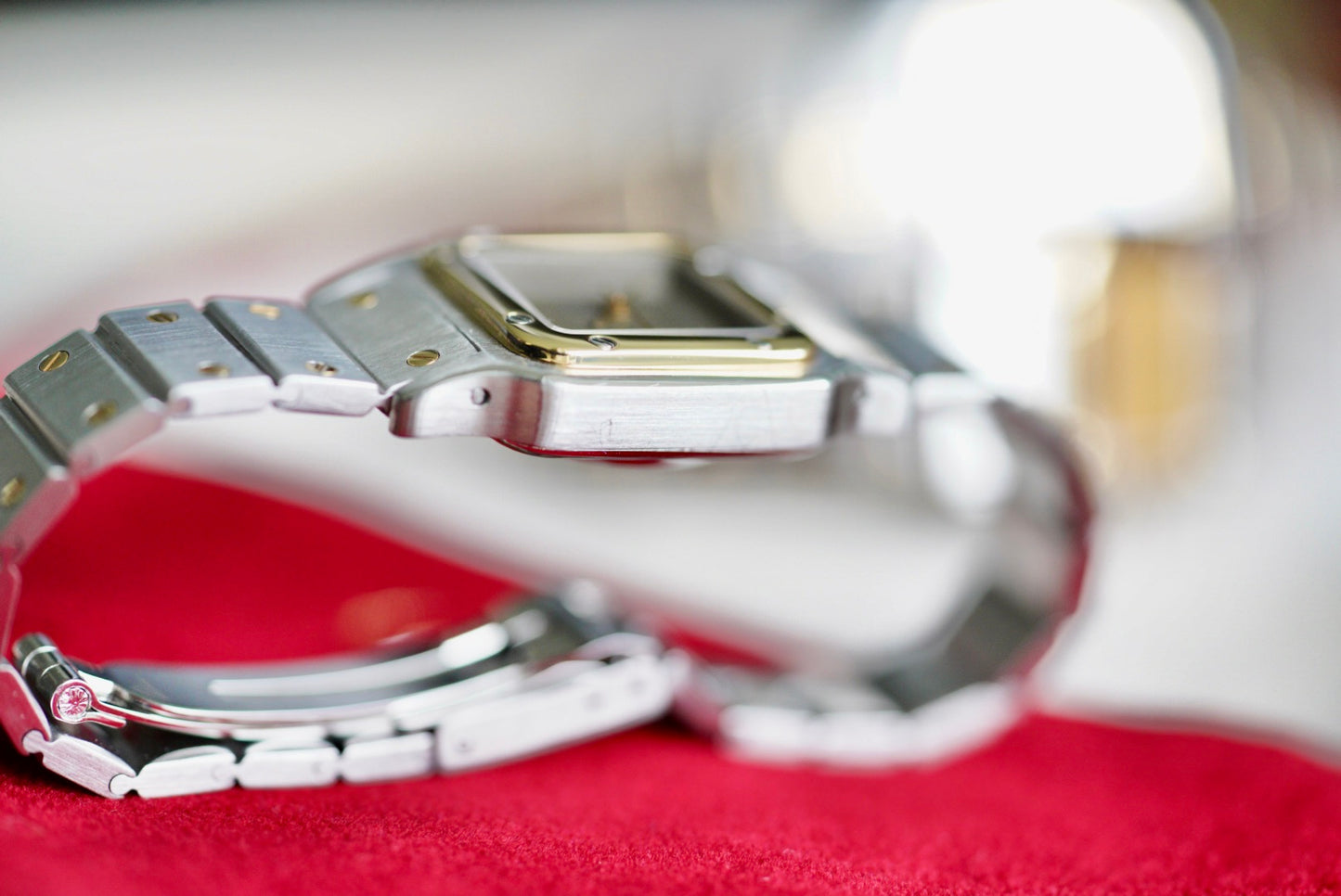 (0902) Cartier Santos Carrée 24mm Ghost Dial