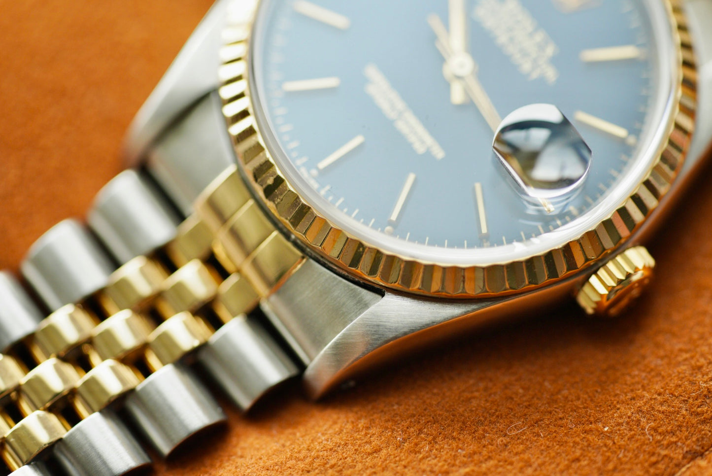 (16233) 1990 Rolex Datejust 36mm Blue Dial
