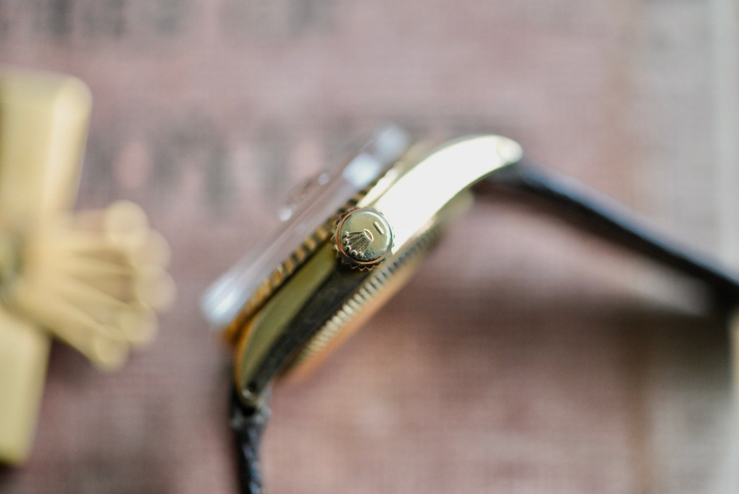 (6517) 1965 Rolex Datejust 24mm 18K Yellow Gold