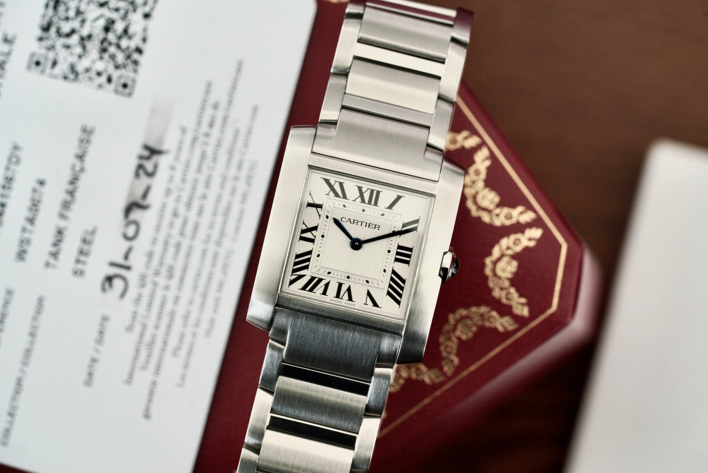 (WSTA0074) 2024 Cartier Tank Française Medium 27x32mm