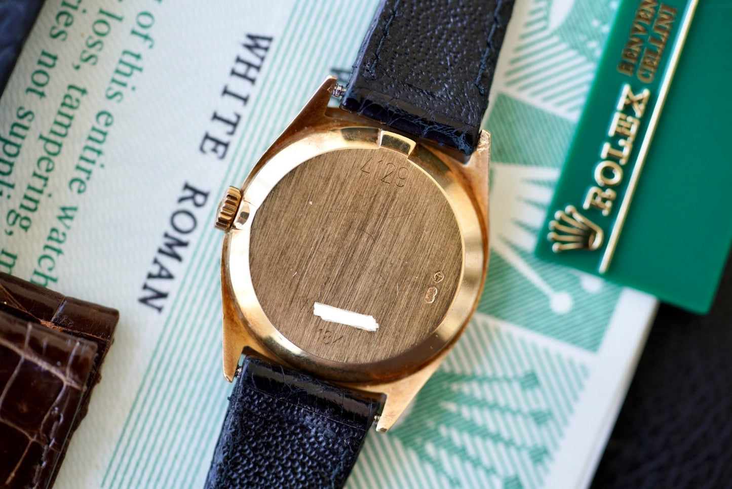 (4129) 1995 Rolex Cellini 18k Gold 25mm Manual Wind