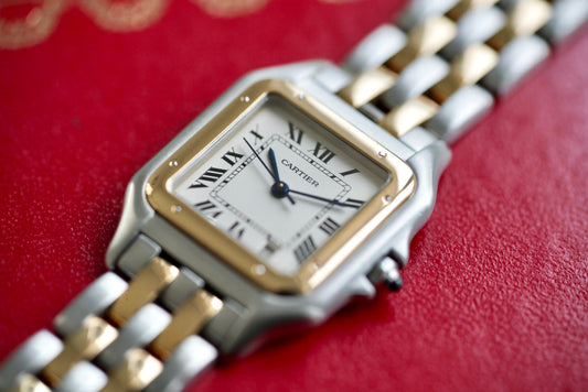 (1100) Cartier Panthère Two-tone Two-row 27mm