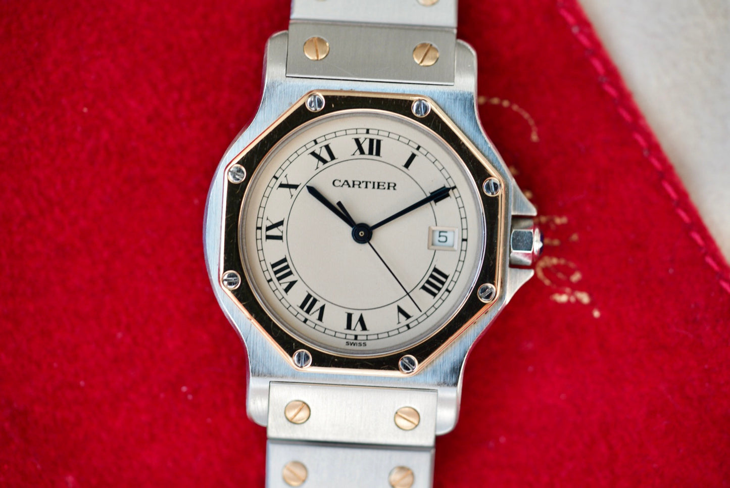 (187902) Cartier Santos Octagon Quartz 30mm