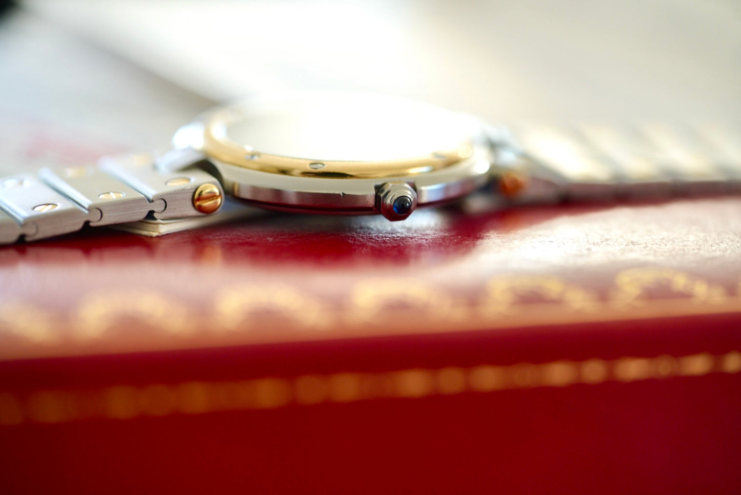 (8192) Cartier Santos Vendome Ghost Dial 32mm Quartz 18K/SS