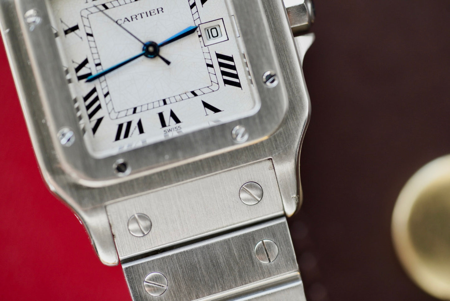 (2960) Cartier Santos Carrée White Spider Dial