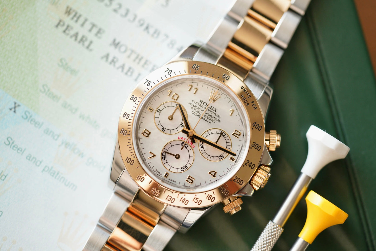 (116523) Rolex Daytona Mother of Pearl Arabic Dial