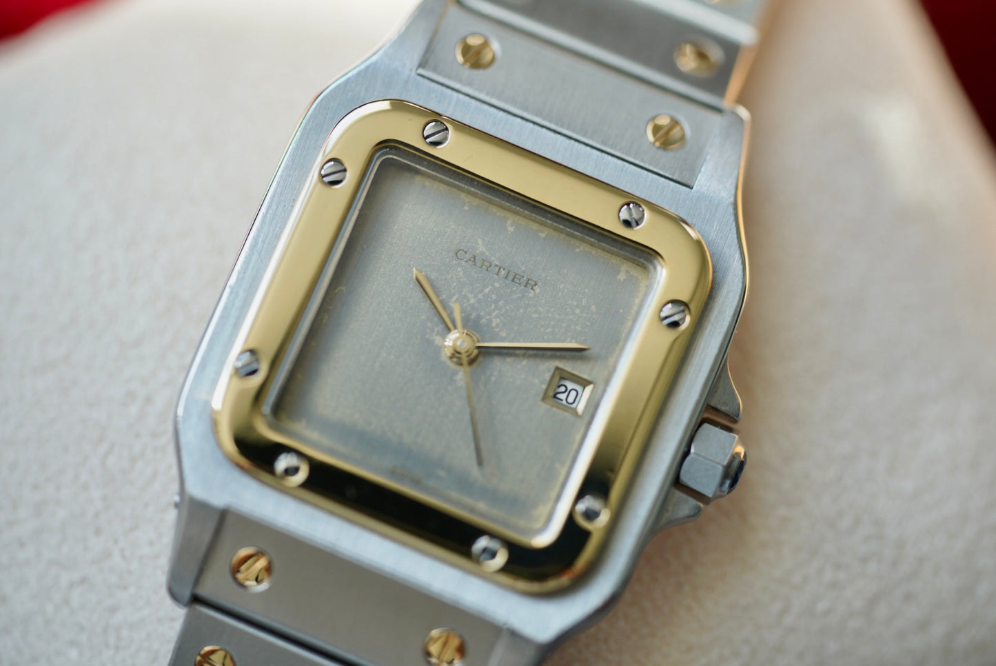 (2961) Cartier Santos Carrée Ghost Dial 29x41mm