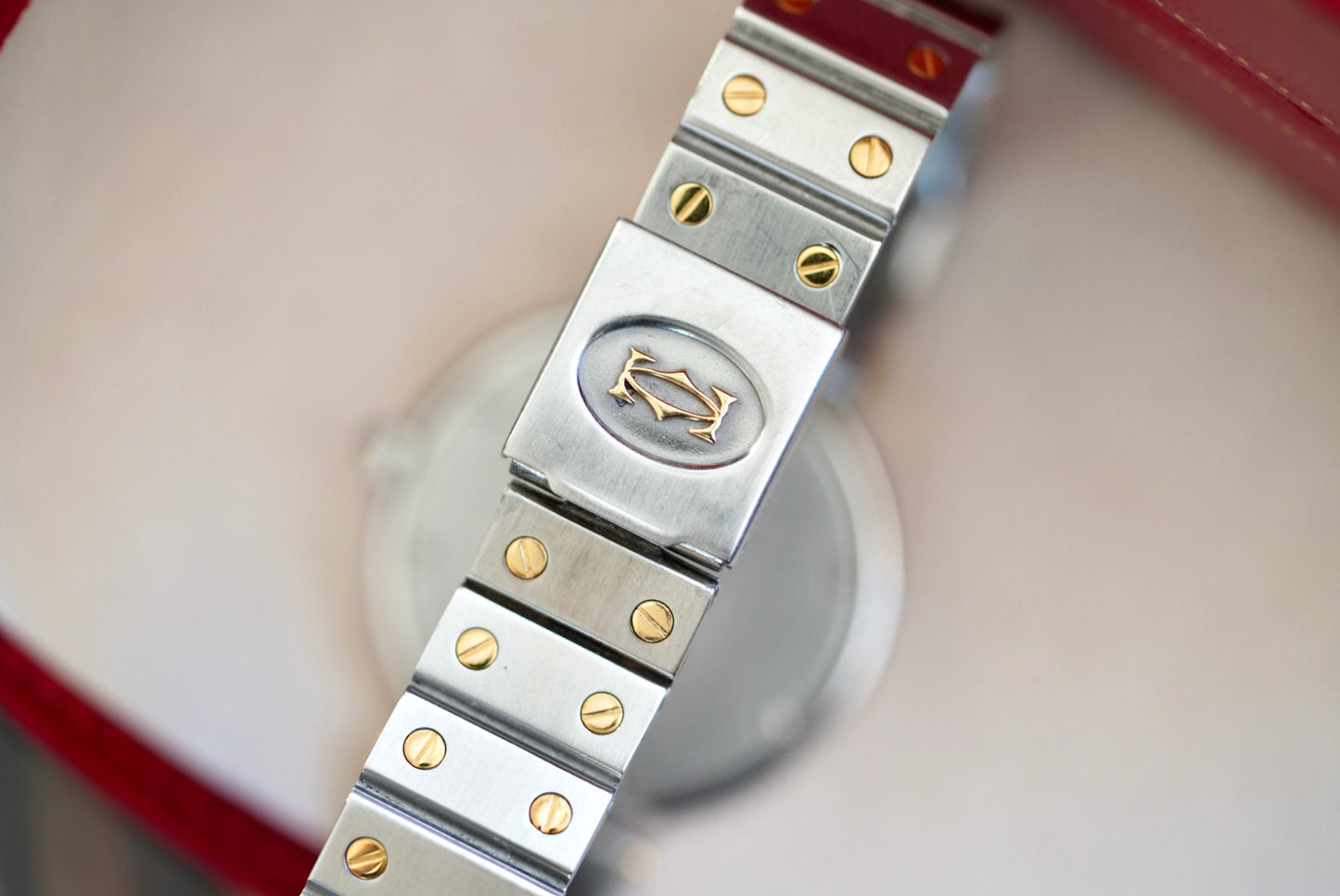 (8192) Cartier Santos Vendome Ghost Dial 32mm Quartz Two-tone