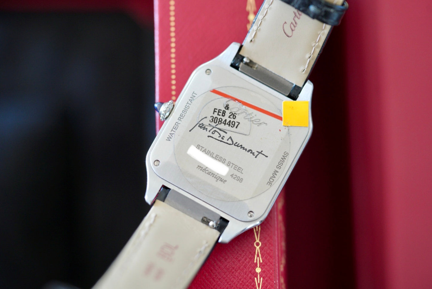 (WSSA0046) 2024 Cartier Santos Dumont Black Lacquer