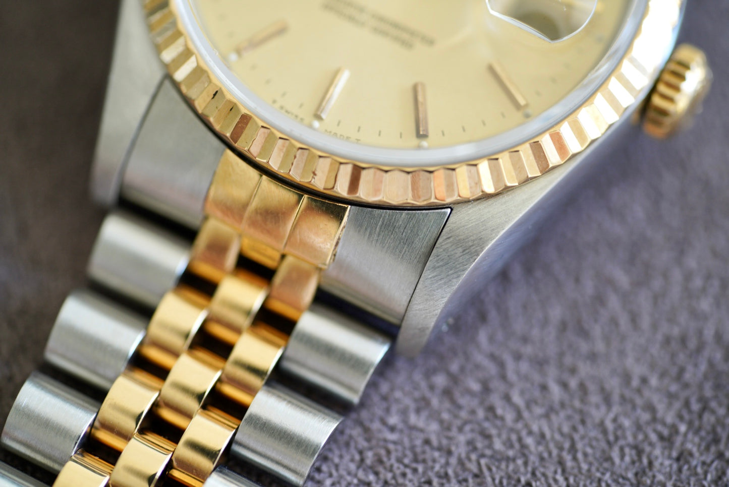 (16233) 1991 Rolex Datejust 36mm Champagne Dial