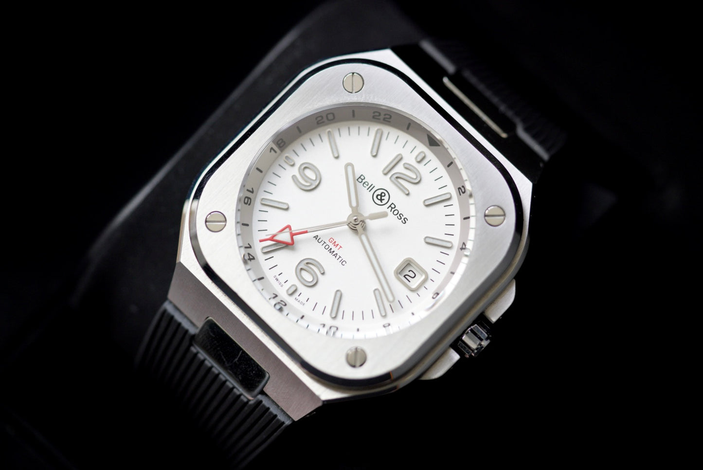 (BR05G-SI-ST/SRB) 2023 Bell & Ross BR-05 GMT 41mm White