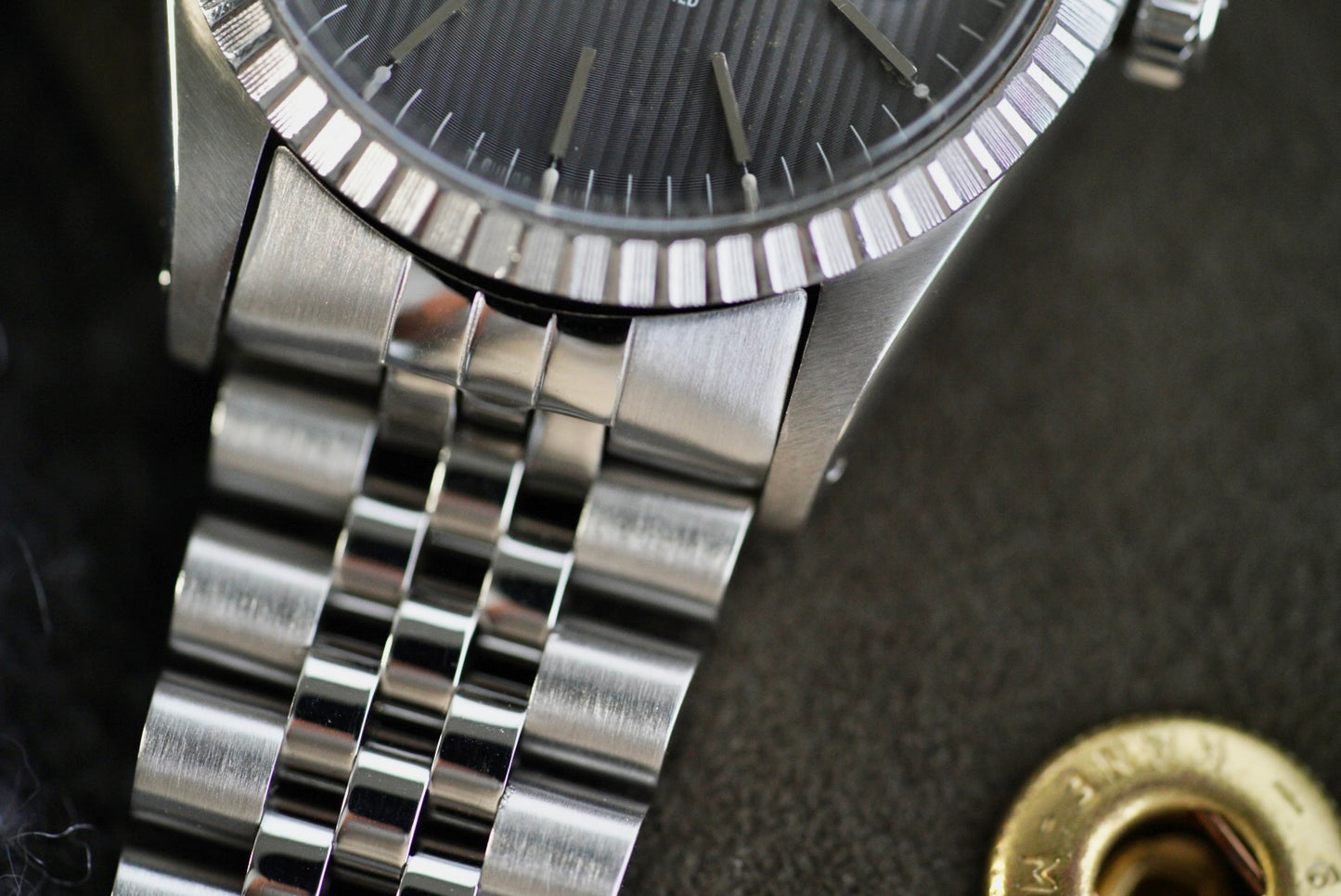 (16030) 1980 Rolex Datejust Grey Tapestry Dial 36mm