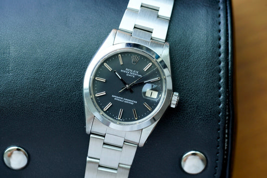 (1500) 1978 Rolex Oyster Perpetual Date 34mm Black Matte Dial