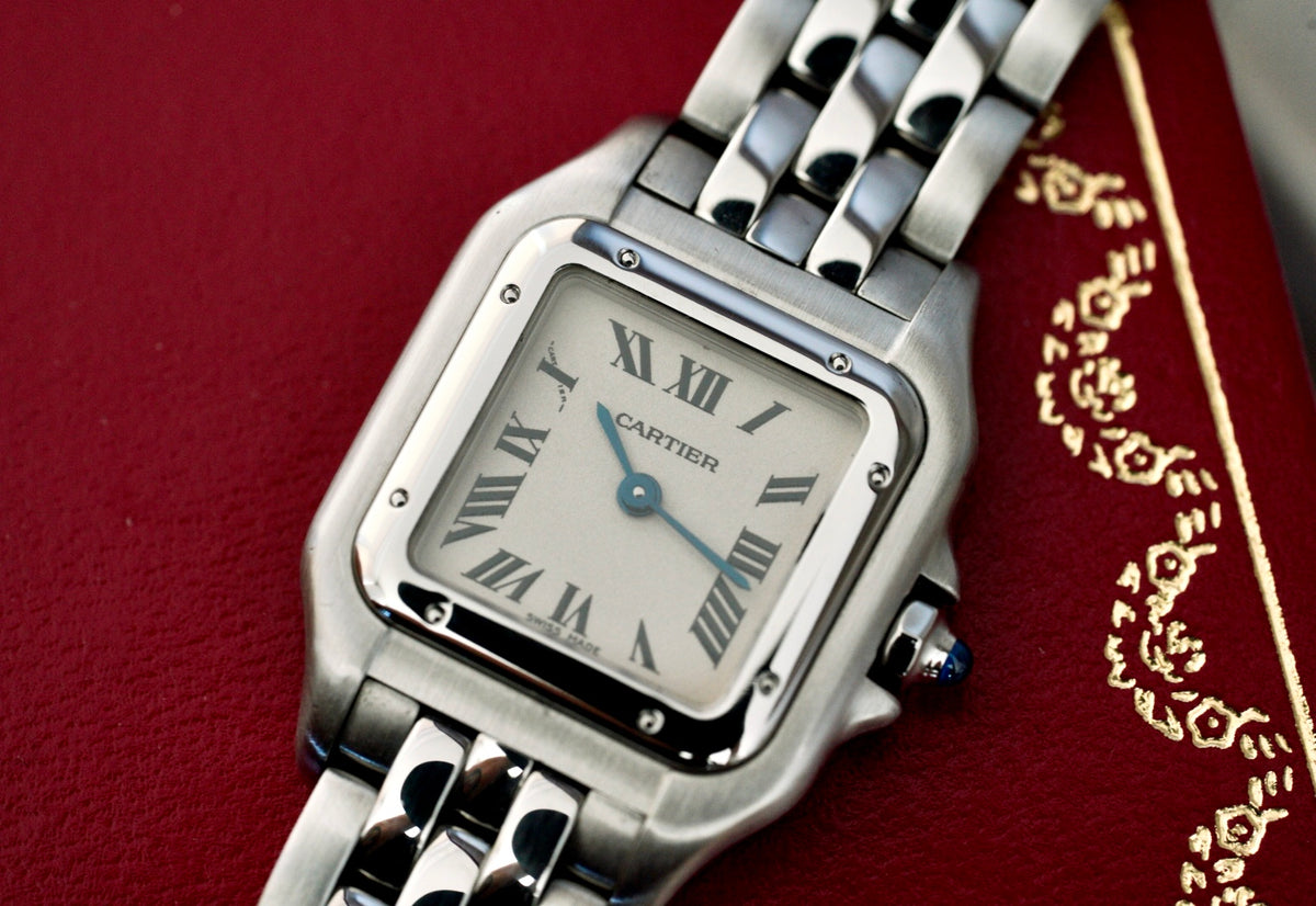 (W25033P5 / 1320) 2003 Cartier Panthère Quartz Steel 22mm