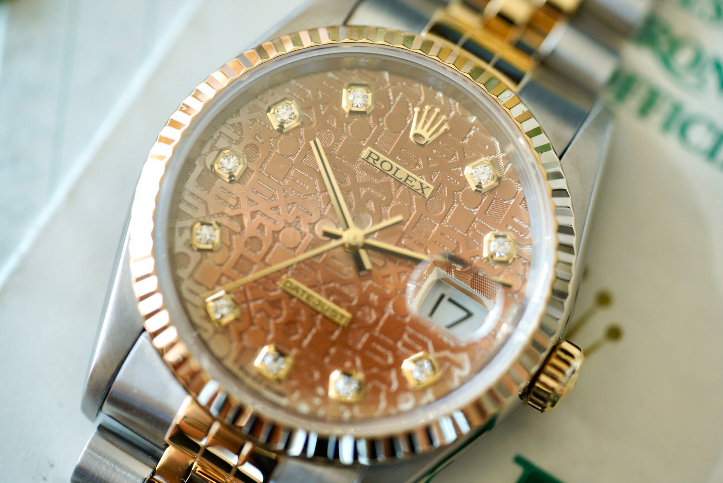 (16233) 1994 Rolex Datejust 36mm Silver Anniversary Diamond Dial