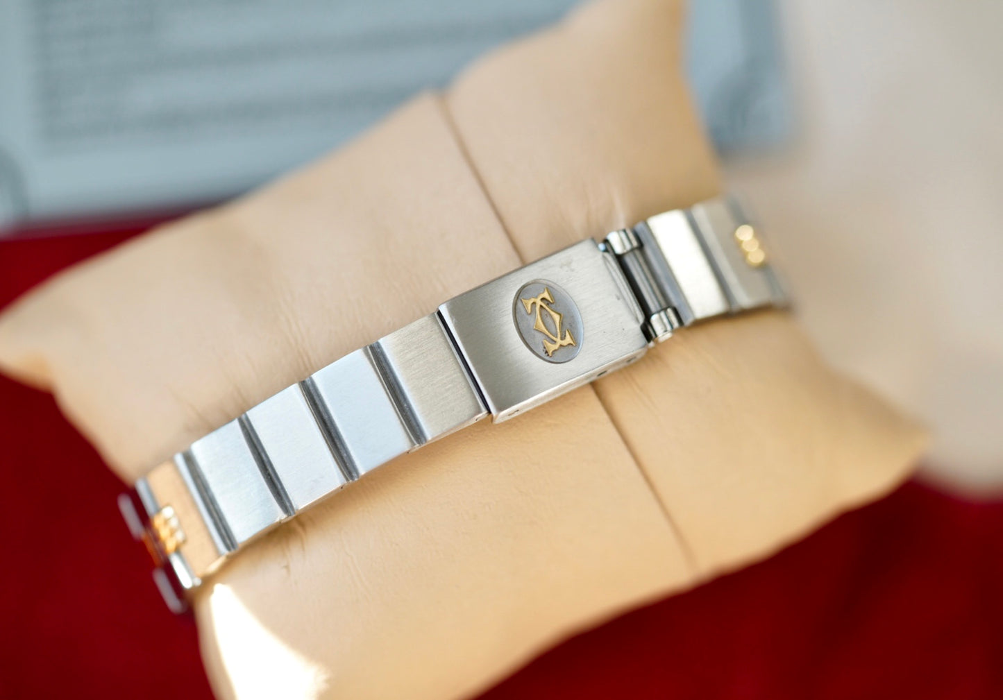 (0902) Cartier Santos Carrée 24mm Ghost Dial Godron