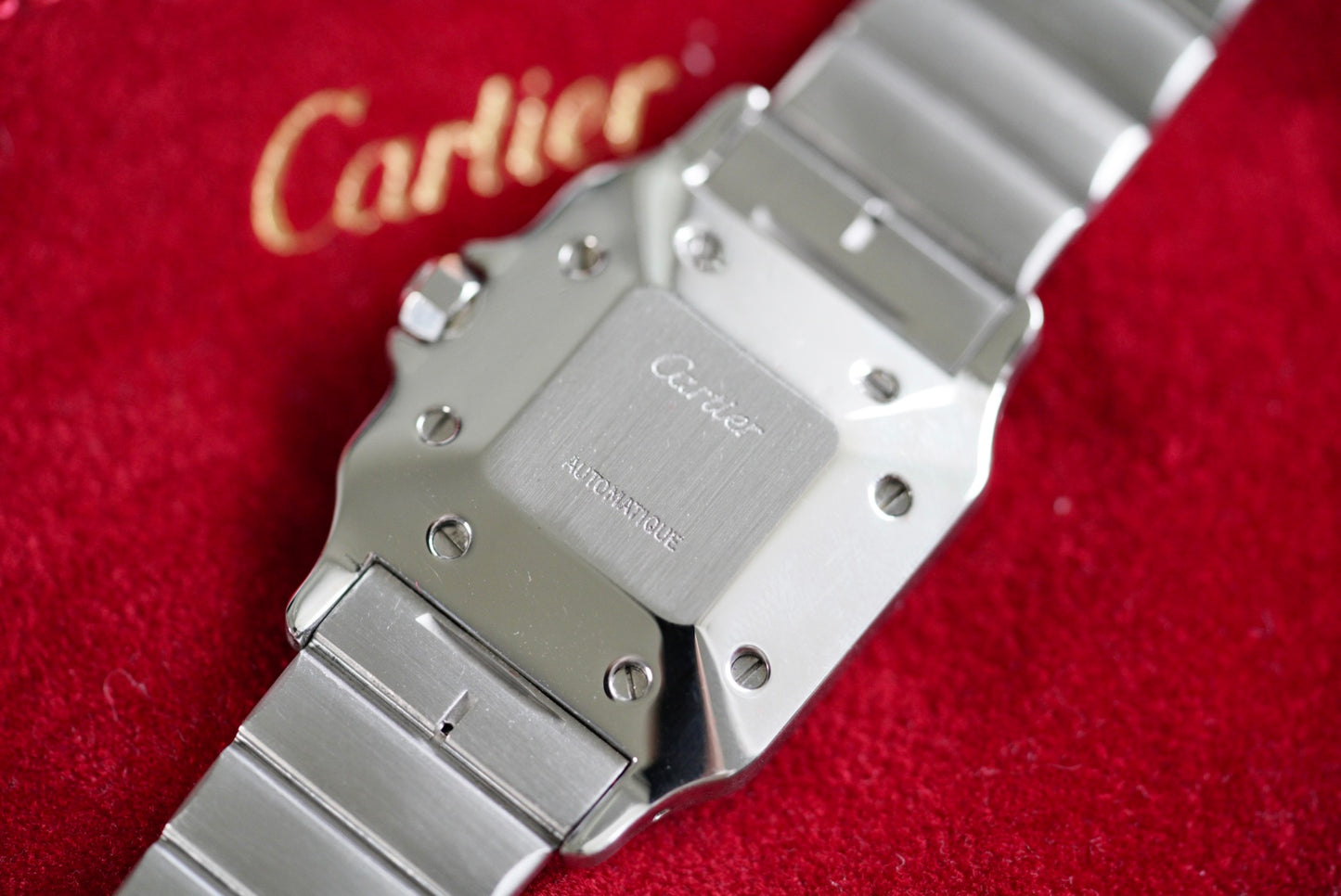 (2960) Cartier Santos Carrée White Dial Automatic 29x41mm