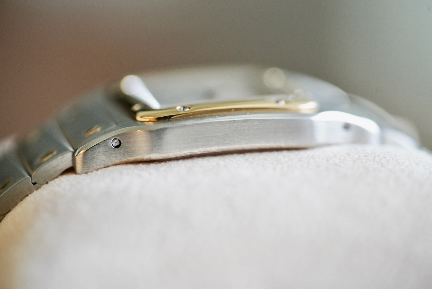 (187901) Cartier Santos Galbée Radial Blue Roman Dial 29x41mm