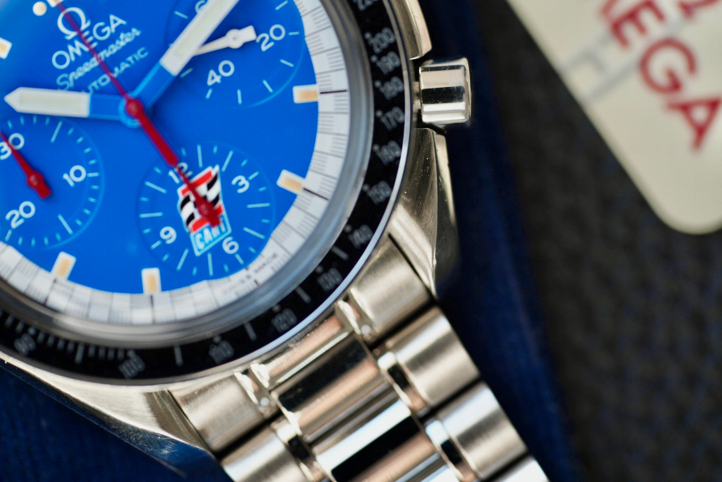 (3510.80) Omega Speedmaster Racing Schumacher Cart Edition 39mm Blue