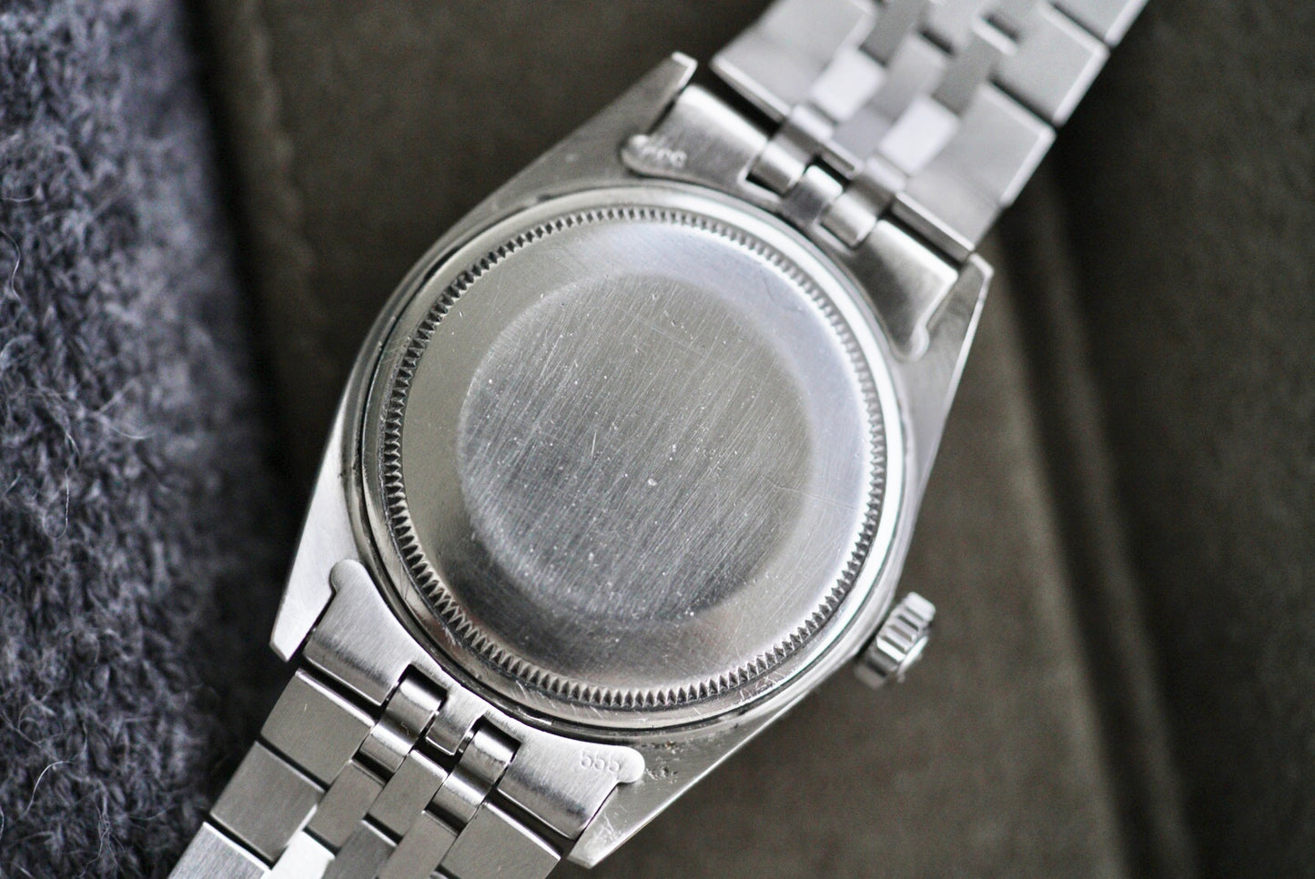 (16030) 1980 Rolex Datejust Grey Tapestry Dial 36mm