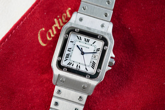 (2960) Cartier Santos Carrée White Dial Automatic 29x41mm
