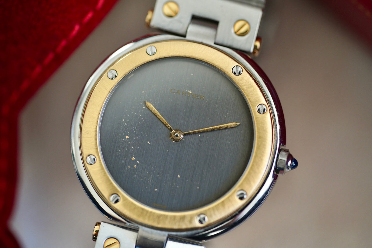 (8192) Cartier Santos Vendome Ghost Dial 32mm Quartz Two-tone