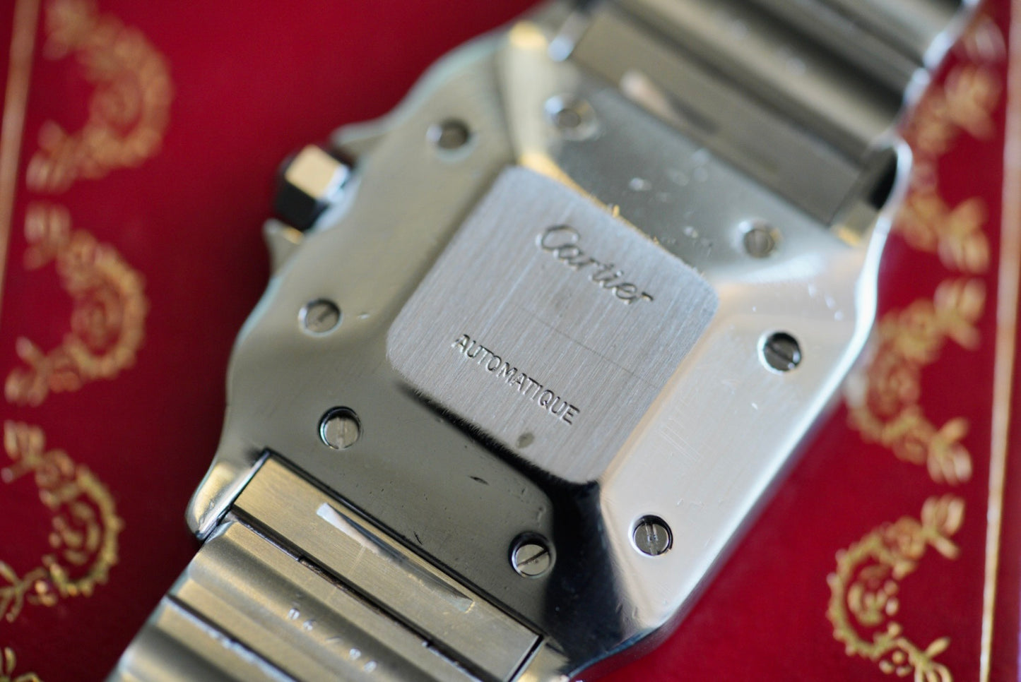 (2961) Cartier Santos Carrée Ghost Dial 29x41mm