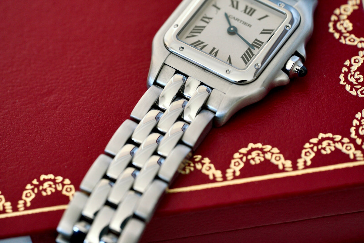 (W25033P5 / 1320) 2003 Cartier Panthère Quartz Steel 22mm