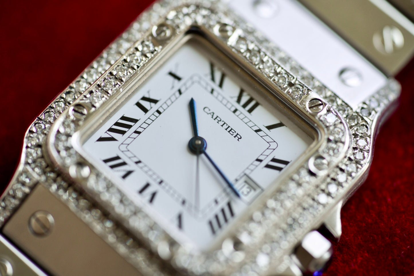 (2960) Cartier Santos Carrée White Dial Large