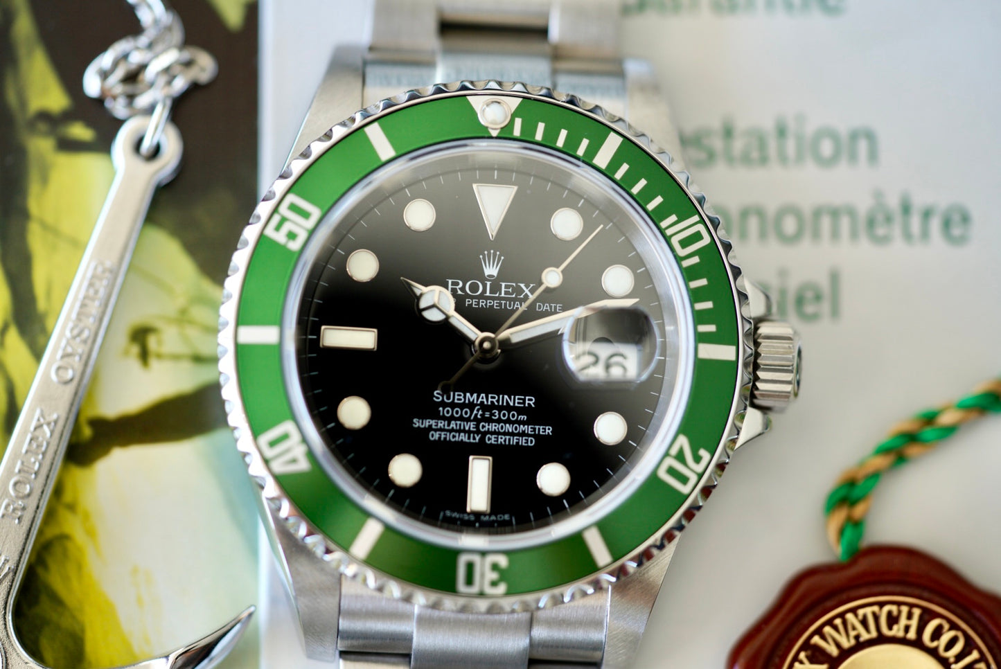 (16610LV) 2007 Rolex Submariner Date “Kermit” 40mm