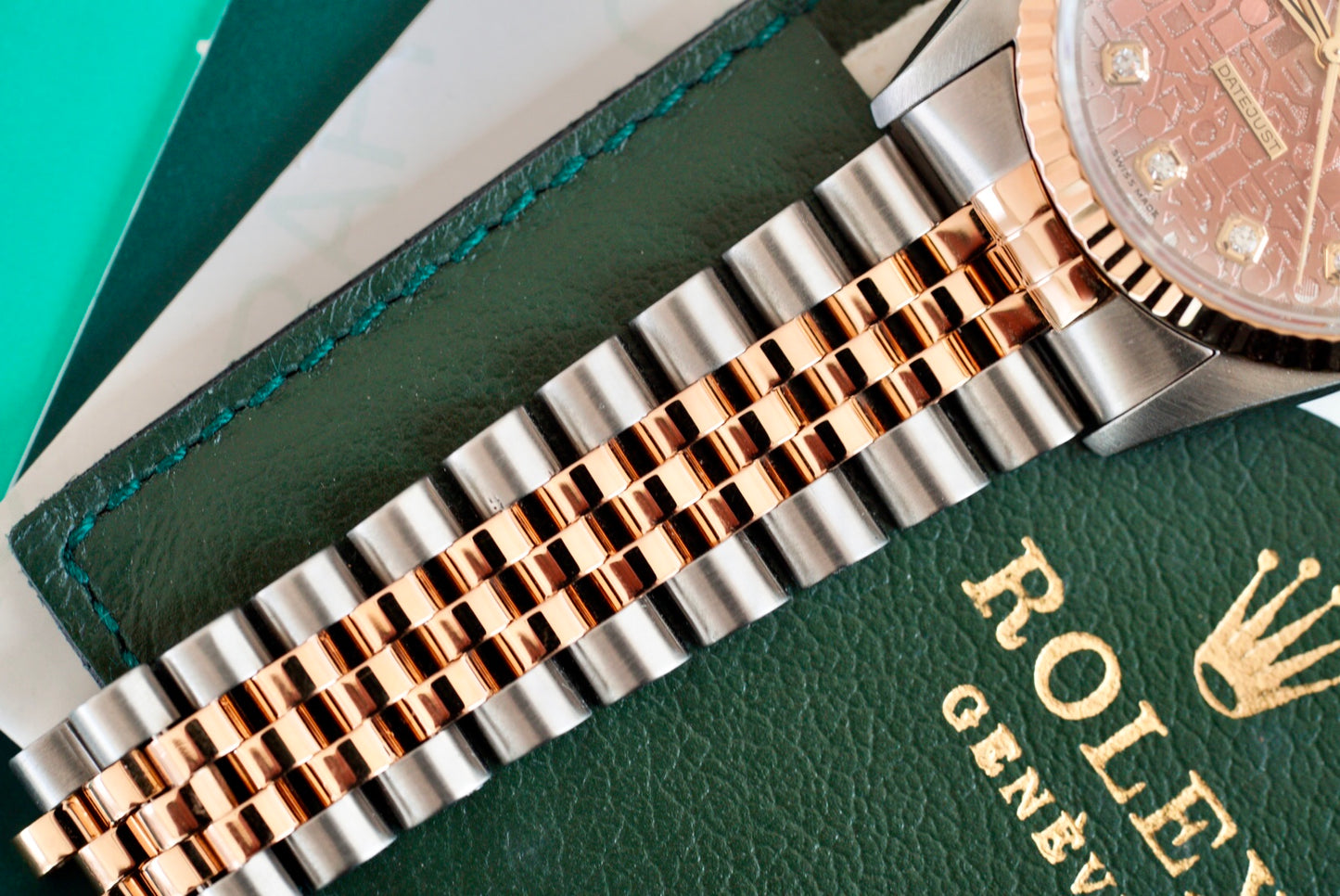 (16233) 1994 Rolex Datejust 36mm Silver ‘Salmon’ Anniversary Diamond Dial