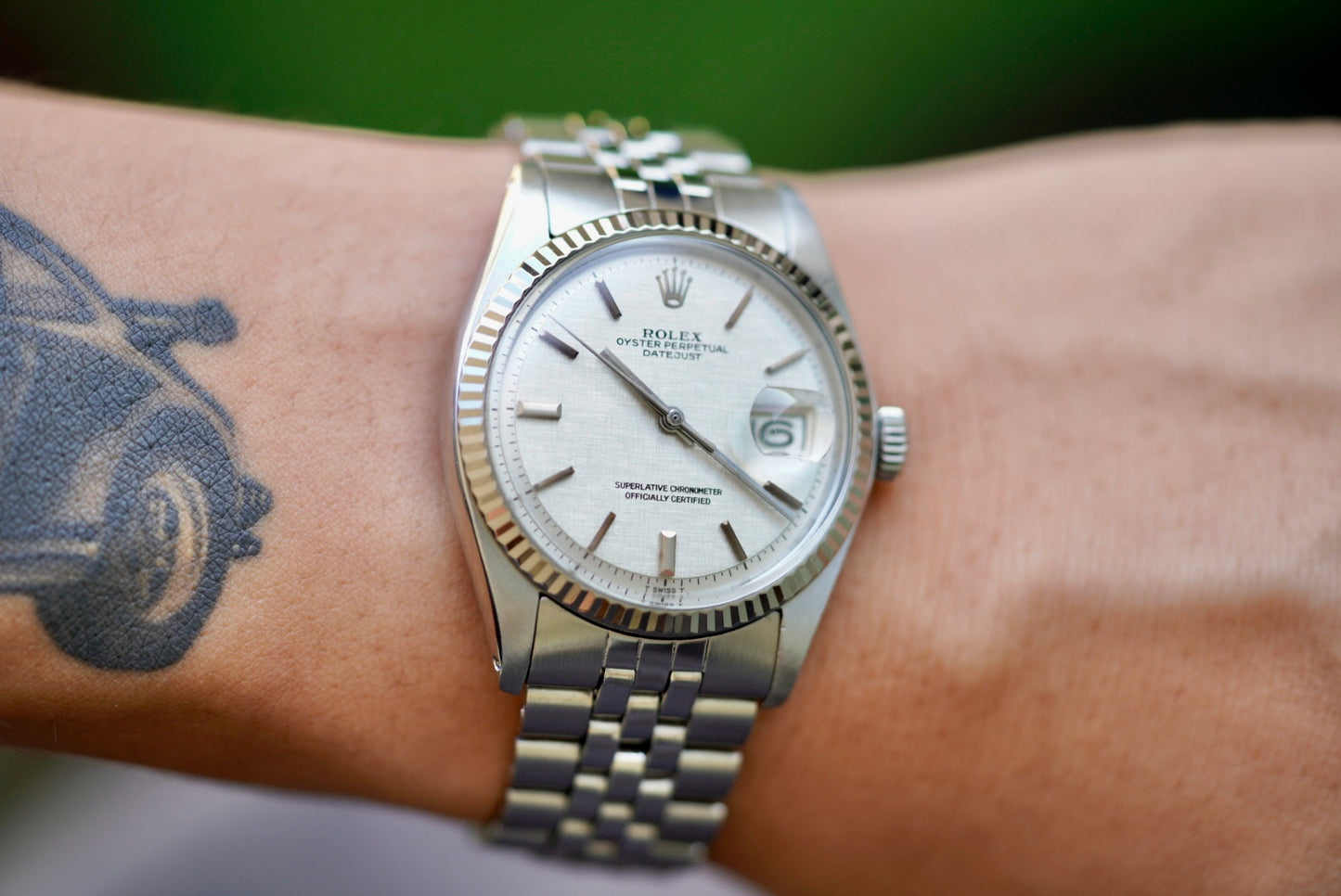 (1601) 1972 Rolex Datejust 36mm ‘Linen’ Dial