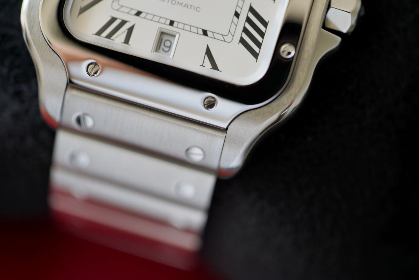 (WSSA0018) Cartier Santos White Dial Large 4072