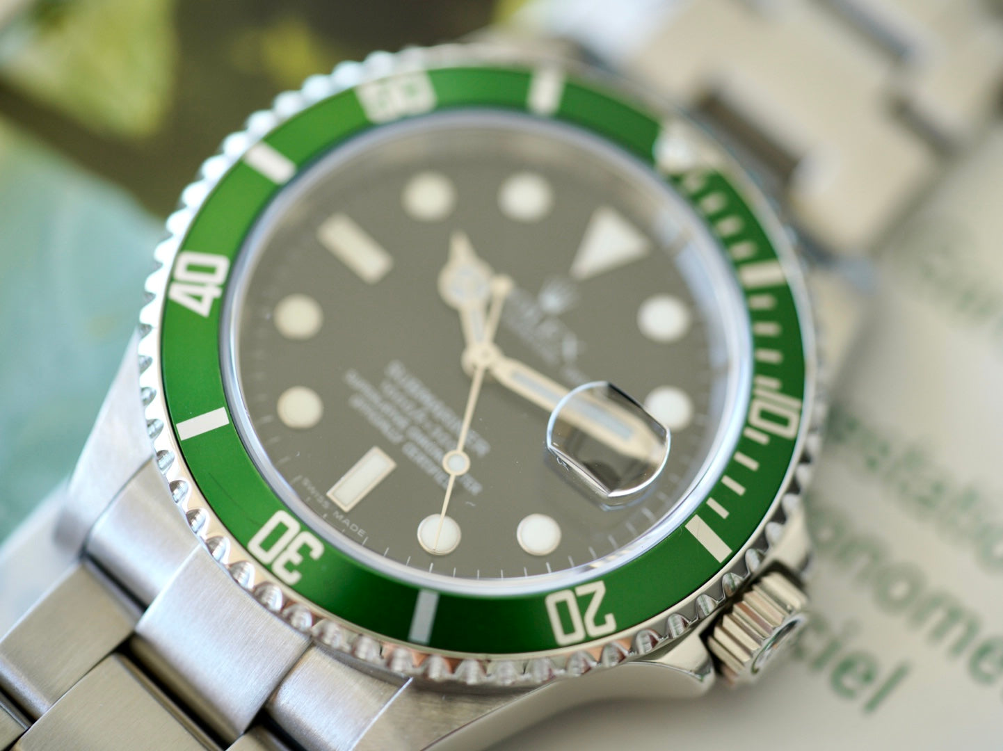 (16610LV) 2007 Rolex Submariner Date “Kermit” 40mm