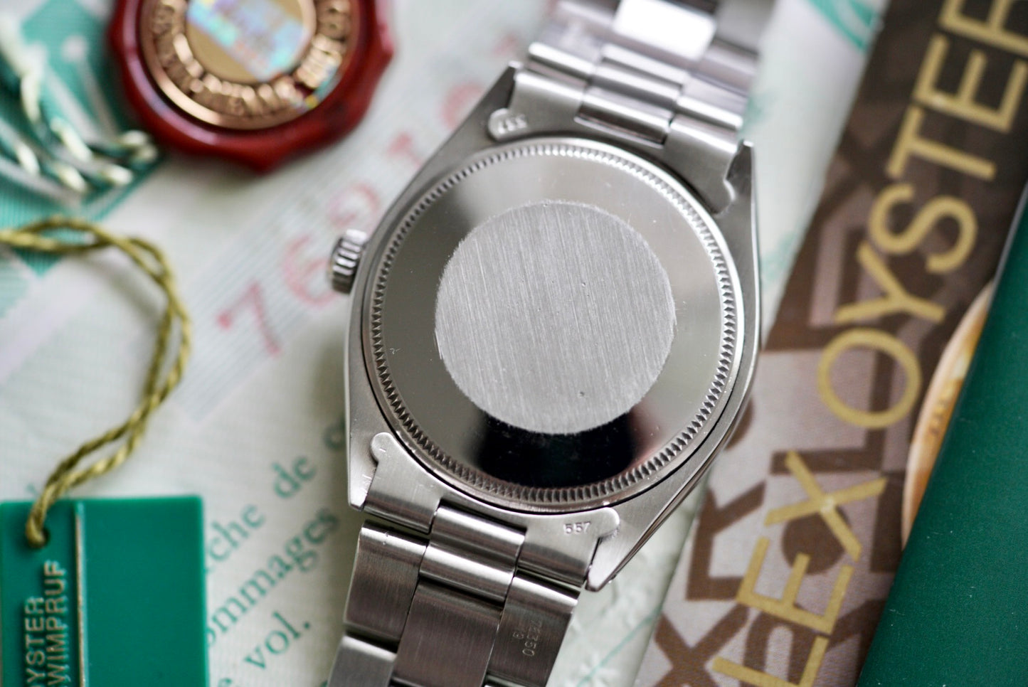 (5500) 1983 Rolex Air-King 34mm Black Dial Gold Markers