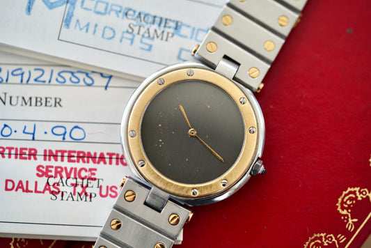 (8192) Cartier Santos Vendome Ghost Dial 32mm Quartz 18K/SS