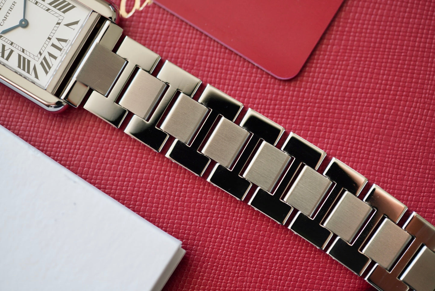 (3170) 2021 Cartier Tank Solo Small Steel Bracelet