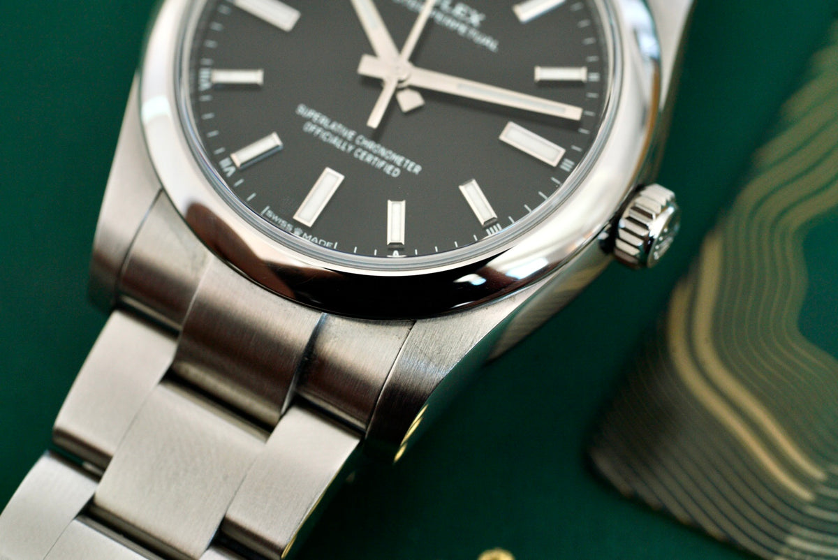 (124200) 2022 Rolex Oyster Perpetual 34mm Black Dial